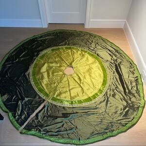 Christmas Tree Skirt Silk Velvet
